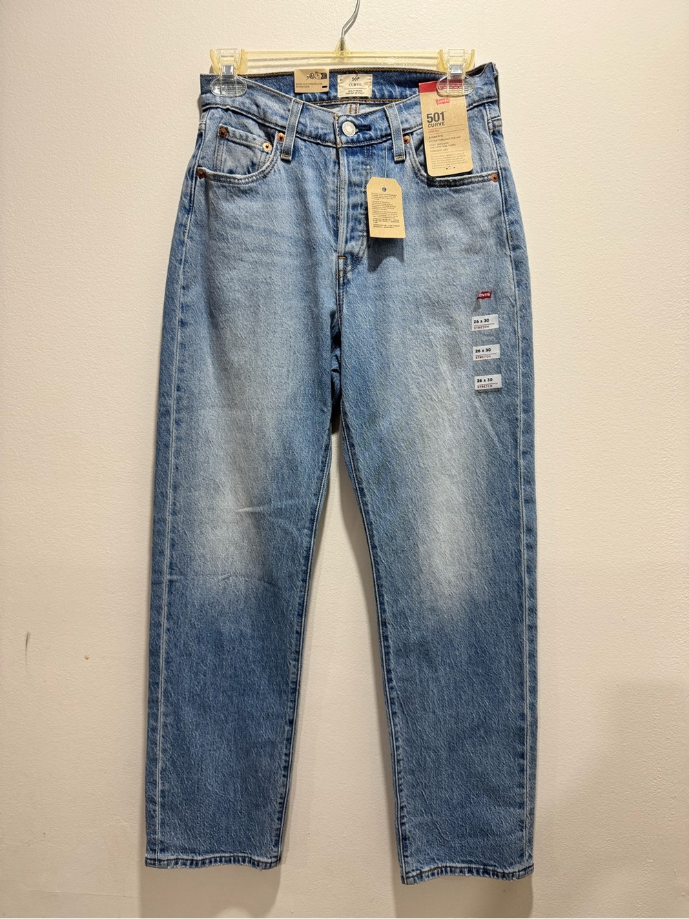Levi's 501 Curve Fit Women’s Jeans - Light Blue Sz 26x30